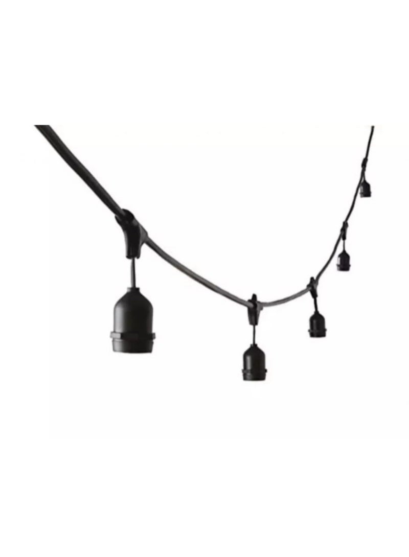 20M String Light Cable Without Bulbs – E27 Outdoor & Indoor Hanging Light Cord – IP65 Waterproof – Connectable Design - Image 3